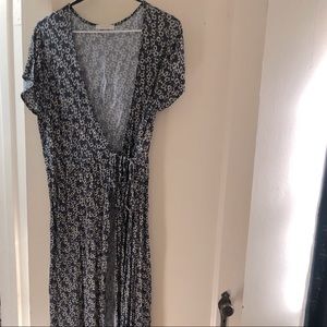 Boho Maxi Wrap Dress